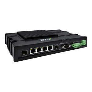 Digi IX40 Cat 19 LTE-Advanced Router with Digi 360, GNSS, quad ethernet, FirstNet Capable